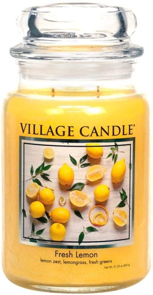 Village Candle Fresh Lemon 602 g - 2 Docht